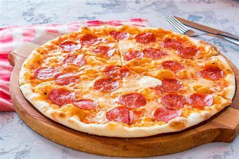 Pizza pictured in the guest guide
