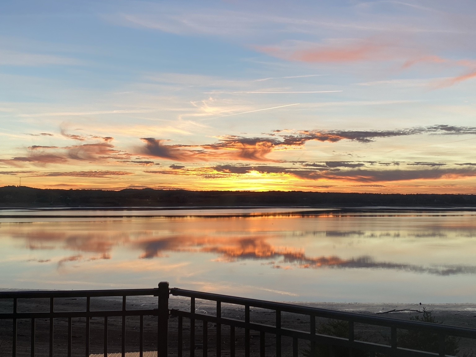 Evening reflections from the deck